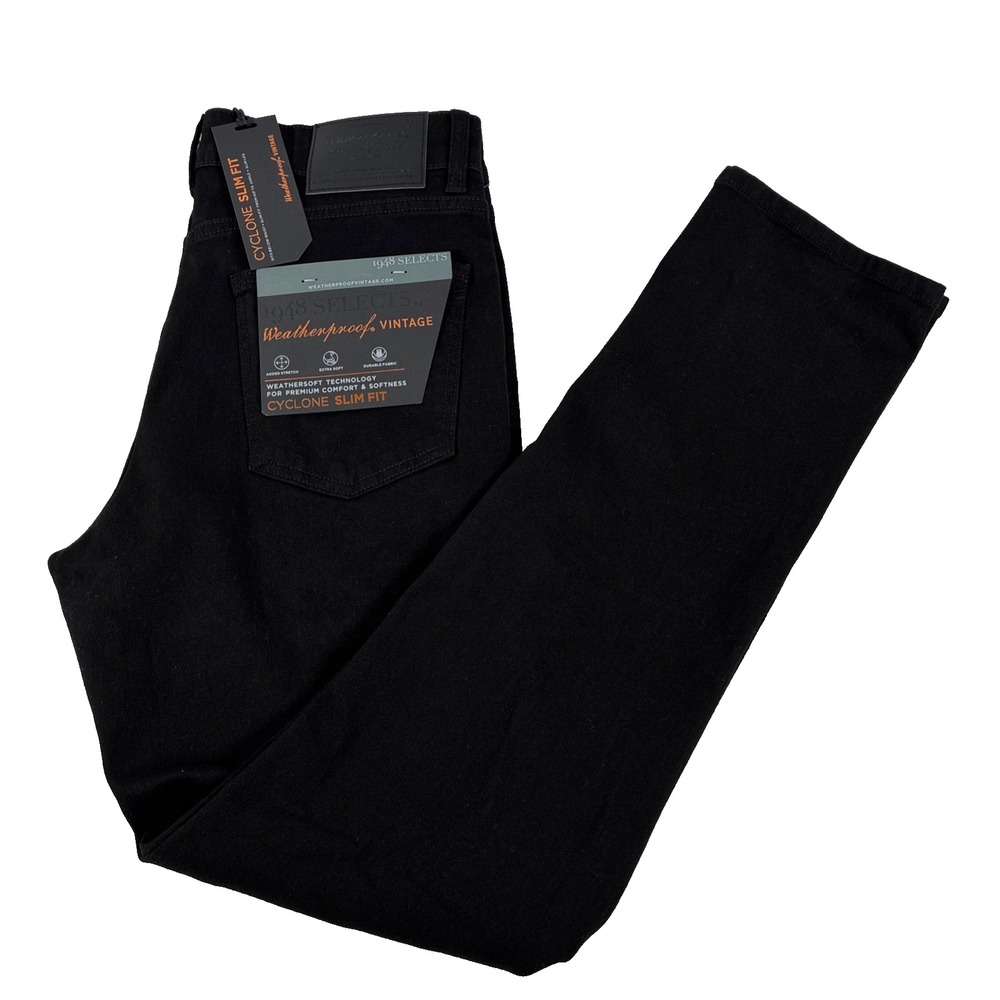 New Mens Weatherproof Vintage 1948 Selects Cyclone Slim Fit Jeans Size 32x32 NWT